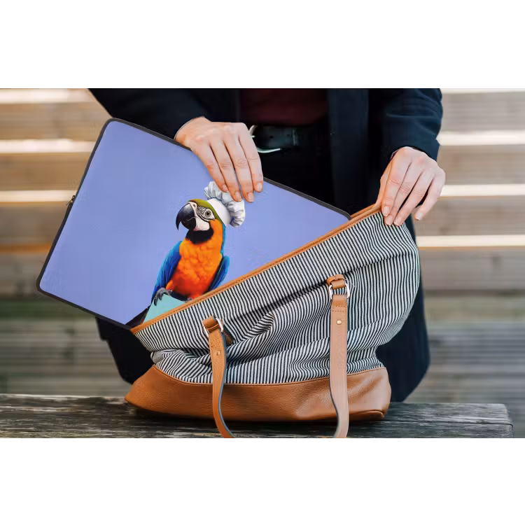 Laptophoes - Papegaai - Koksmuts - Vogel - Leuk — 4