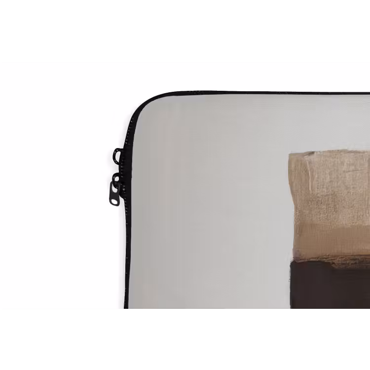 Laptophoes - Penseelstreken - Balans - Beige - Bruin — 6
