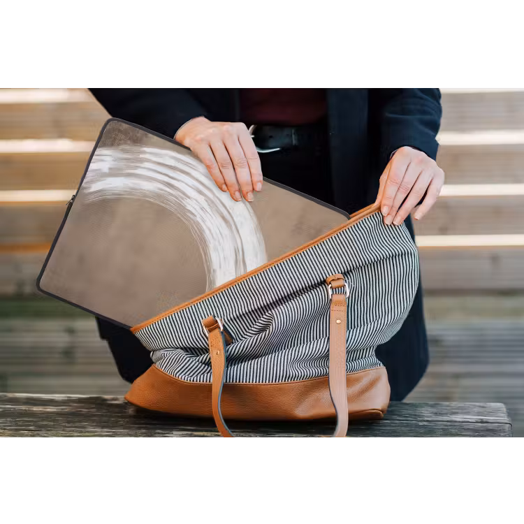 Laptophoes - Verf - Bruin - Japandi — 4