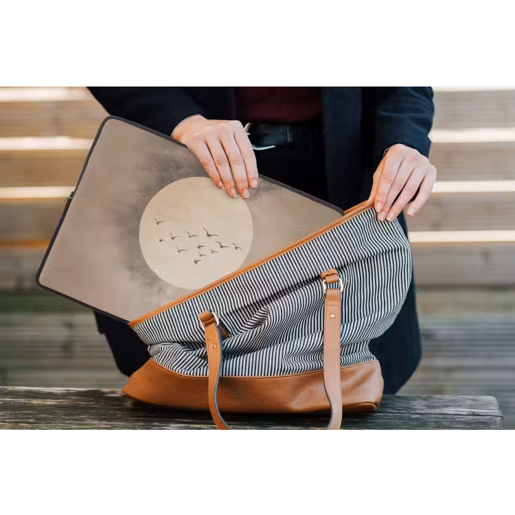 Laptophoes - Vogel - Beige - Japandi — 4