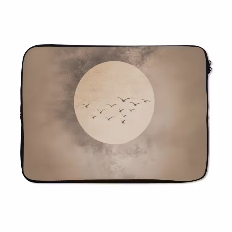 Laptophoes - Vogel - Beige - Japandi — 5
