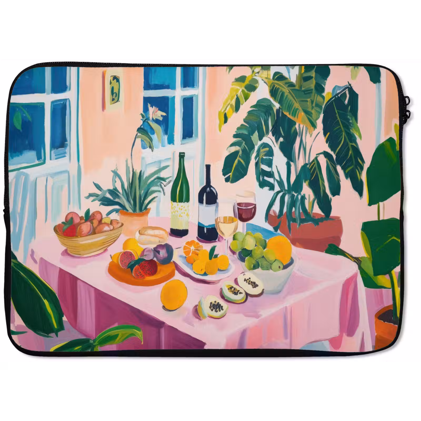 Laptophoes - Tafel - Wijn - Fruit — 1