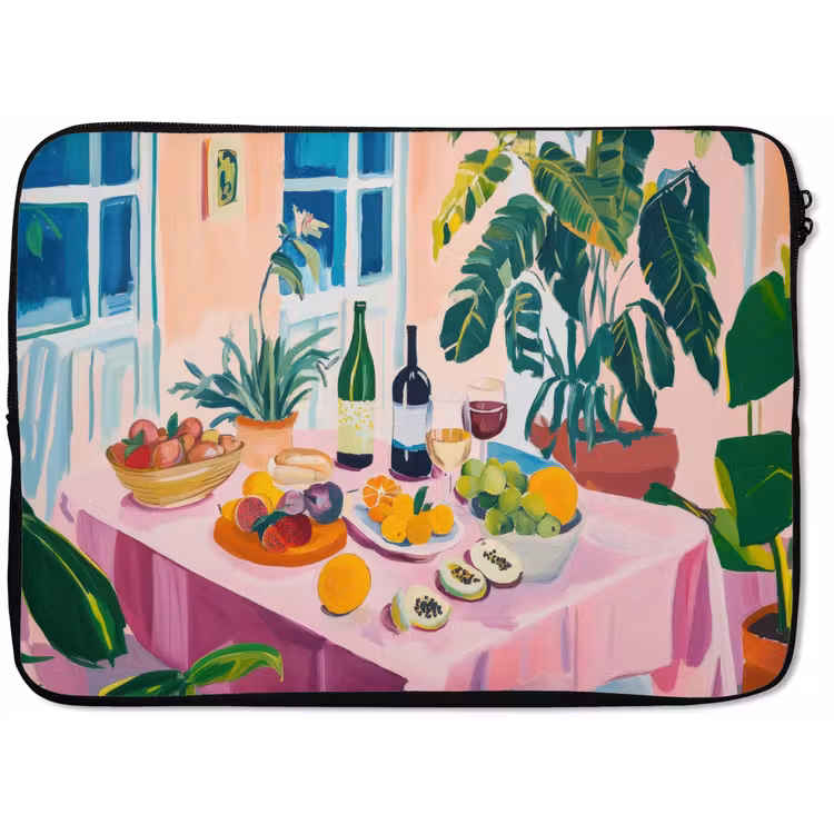 Laptophoes - Tafel - Wijn - Fruit — 1