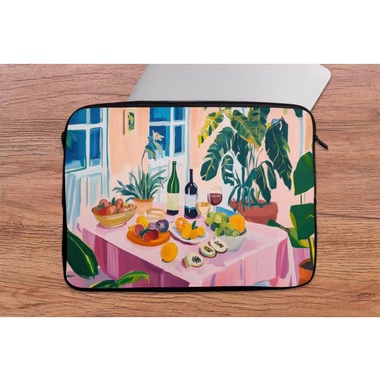 Laptophoes - Tafel - Wijn - Fruit — 2