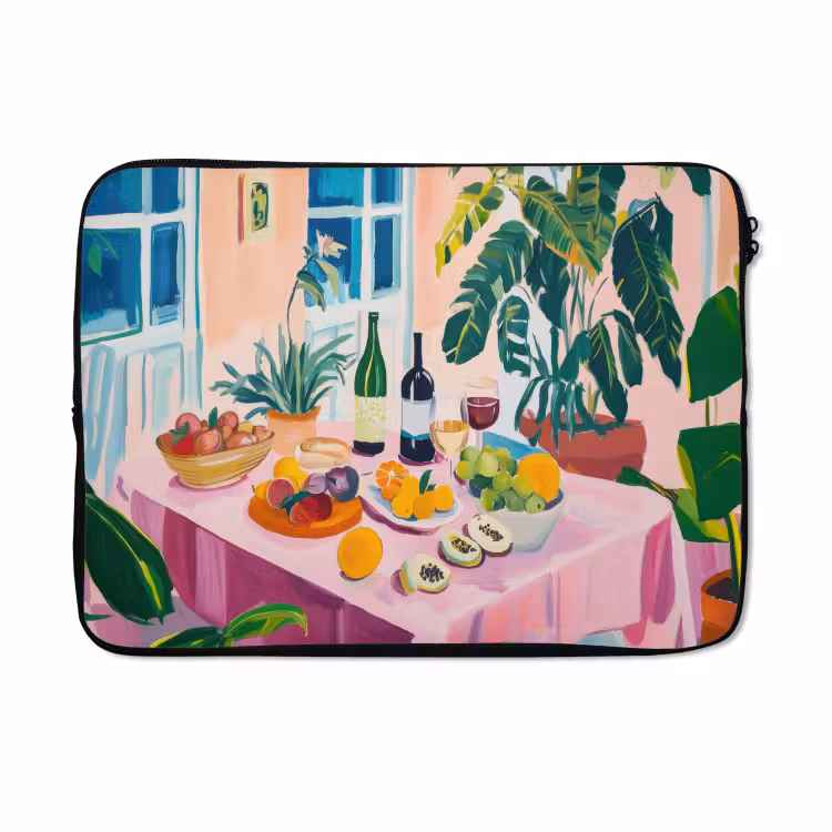 Laptophoes - Tafel - Wijn - Fruit — 5