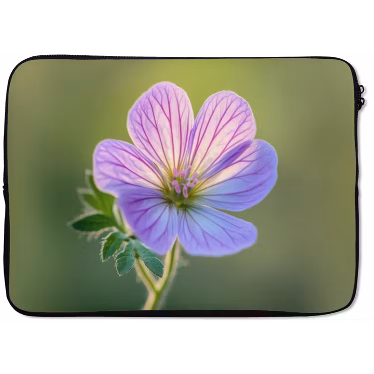 Laptophoes - Bloem - Close up - Paars — 1