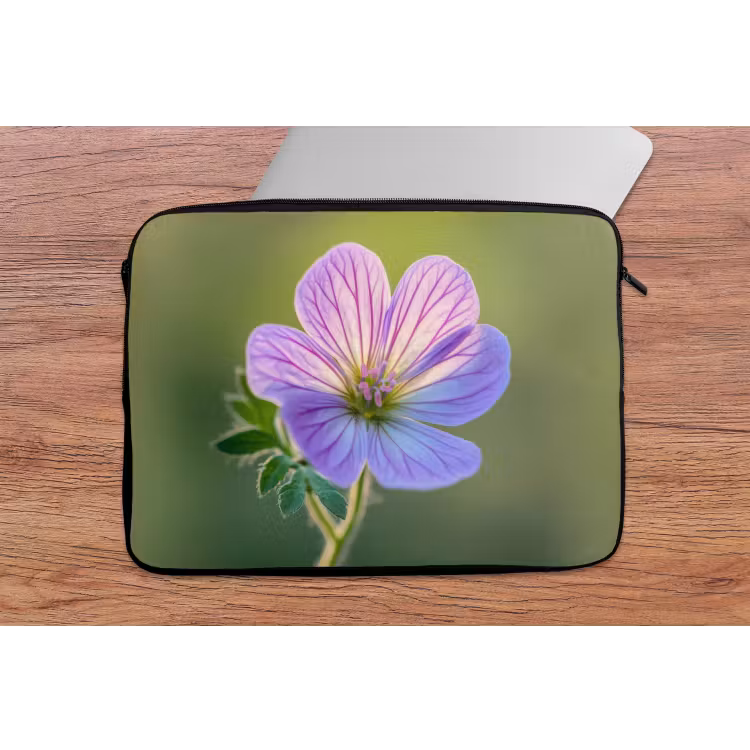 Laptophoes - Bloem - Close up - Paars — 2