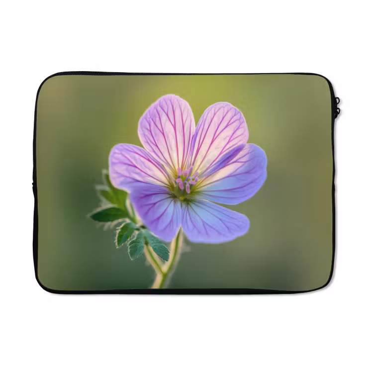 Laptophoes - Bloem - Close up - Paars — 5