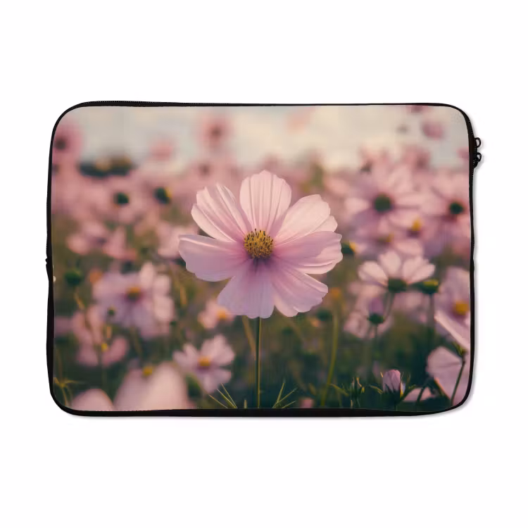 Laptophoes - Bloemen - Paars - Wazig — 5