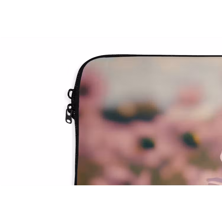 Laptophoes - Bloemen - Paars - Wazig — 6