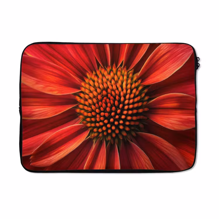 Laptophoes - Close up - Bloem- Rood — 5