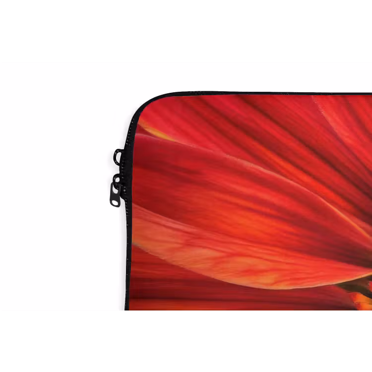 Laptophoes - Close up - Bloem- Rood — 6