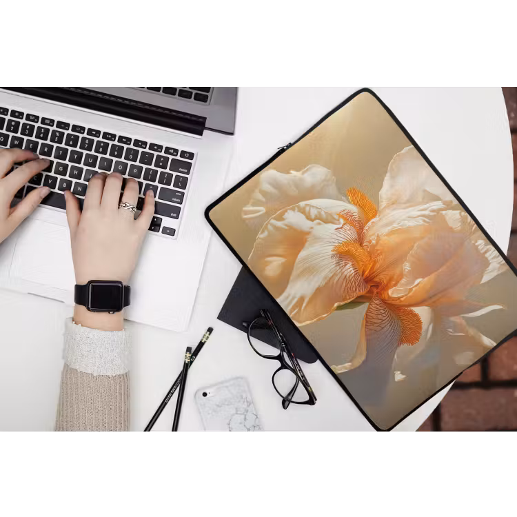 Laptophoes - Close up - Oranje - Iris — 3