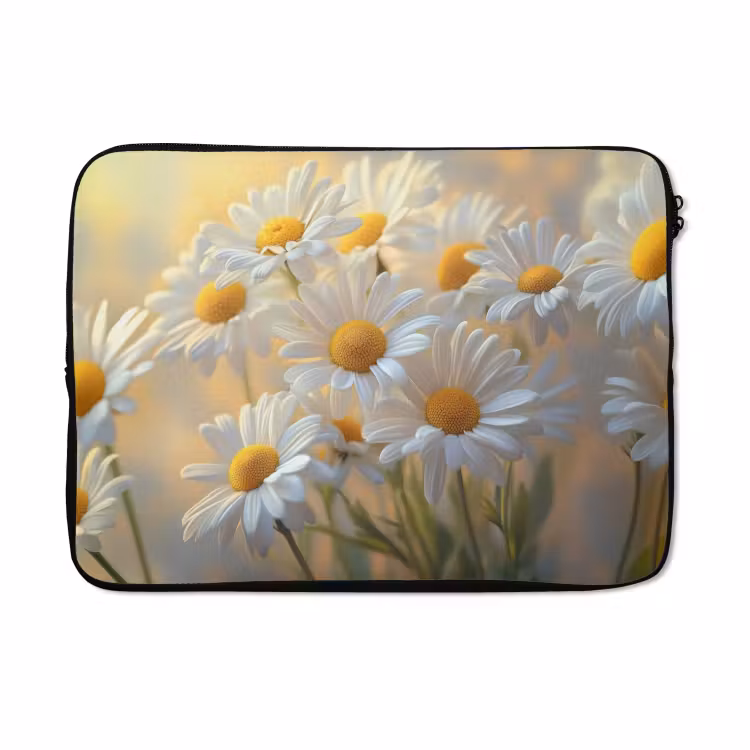 Laptophoes - Madeliefjes - Wit - Zonlicht — 5