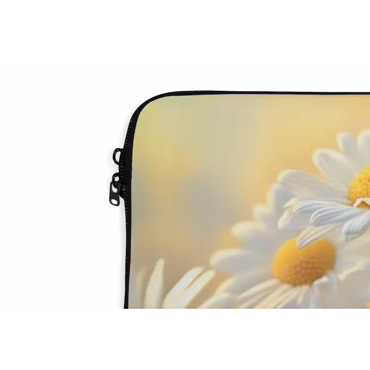 Laptophoes - Madeliefjes - Wit - Zonlicht — 6