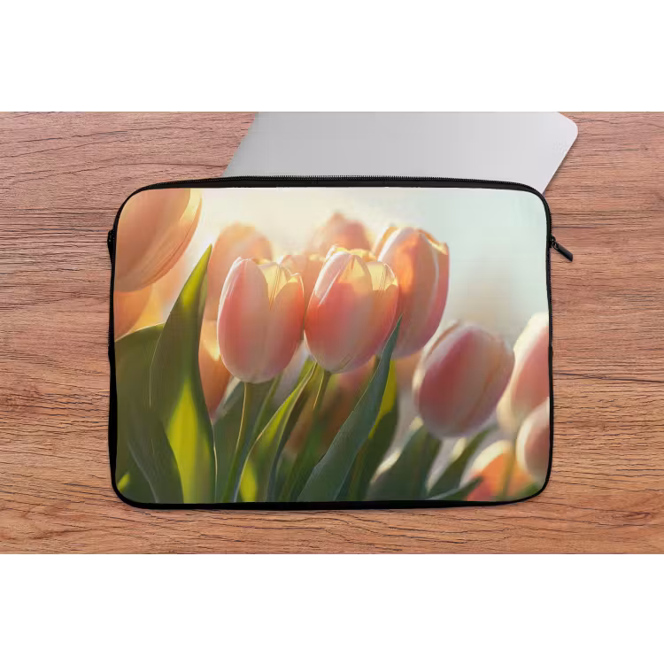 Laptophoes - Tulpen - Roze - Zonnestralen — 2