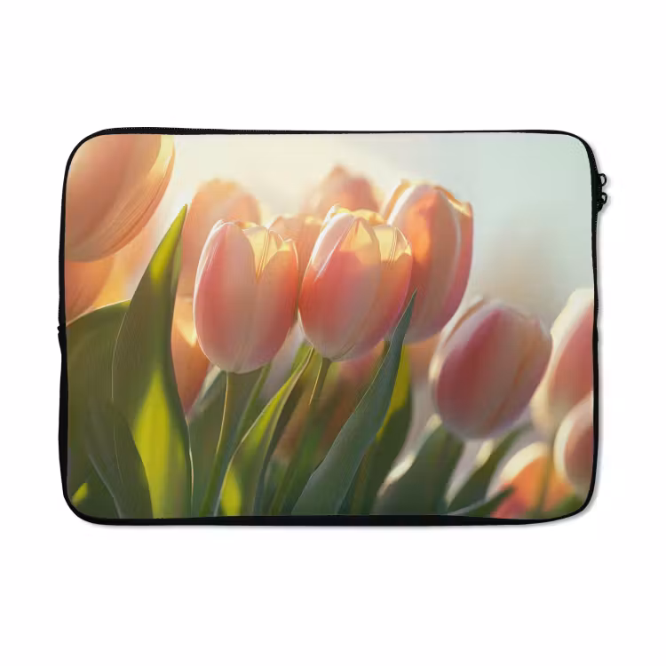 Laptophoes - Tulpen - Roze - Zonnestralen — 5