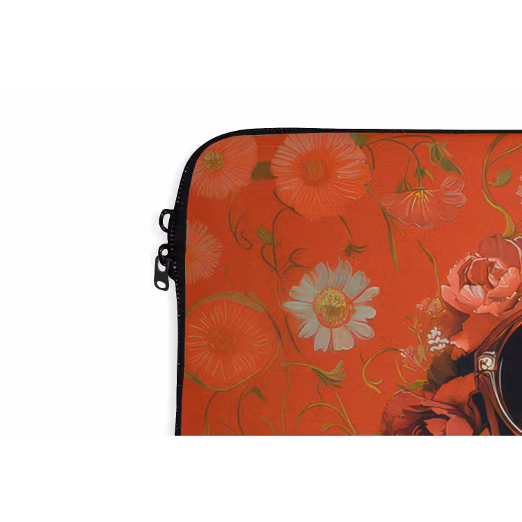 Laptophoes - Vrouw - Kleurrijk - Dierenprint - Bloemen — 6