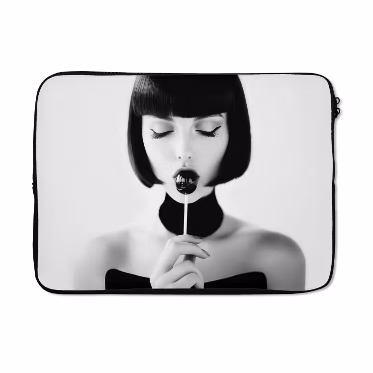 Laptophoes - Vrouw - Lolly - Zwart - Wit — 5