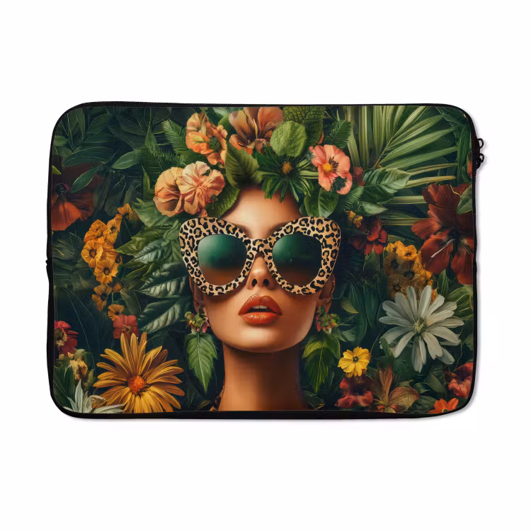 Laptophoes - Vrouw - Panterprint - Jungle - Natuur - Luxe — 5