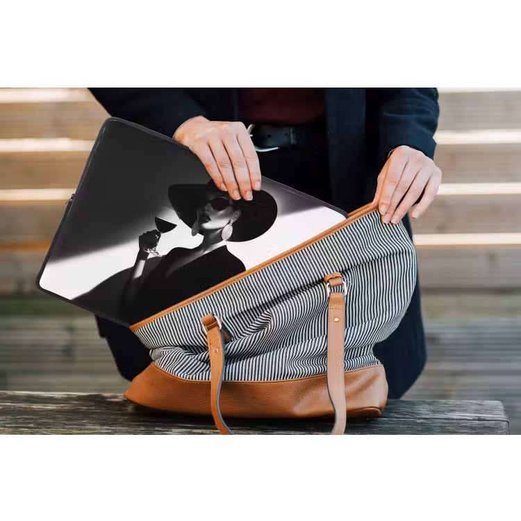 Laptophoes - Vrouw - Wijn - Chic — 4