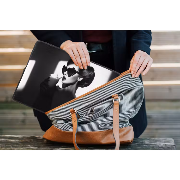 Laptophoes - Vrouw - Zwart - Hart — 4