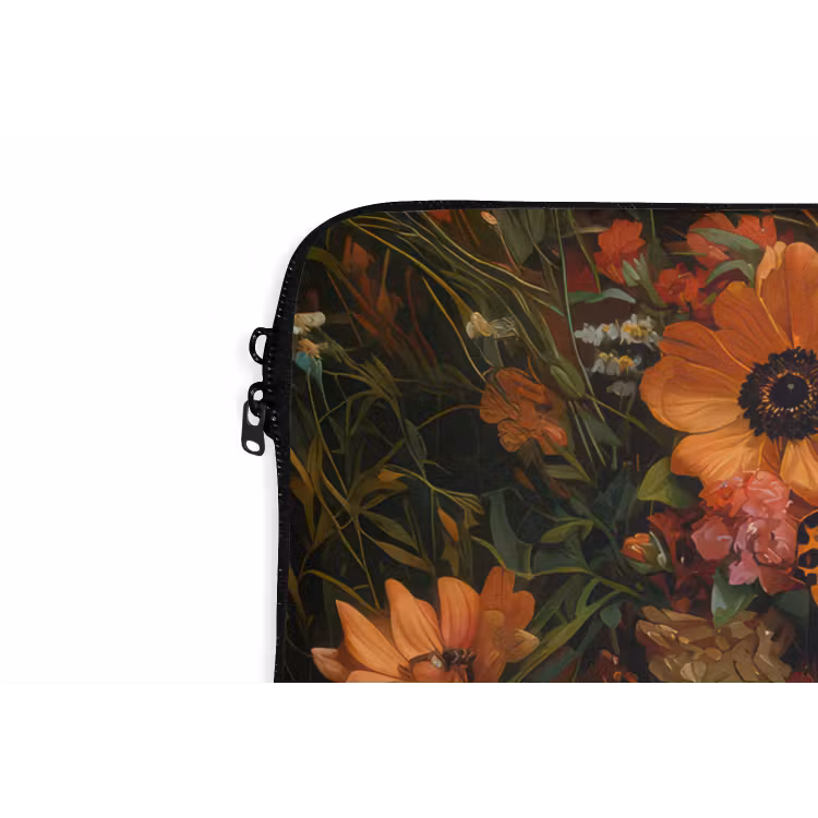 Laptophoes - Vrouwen - Bloemen - Modern - Bril - Abstract — 6