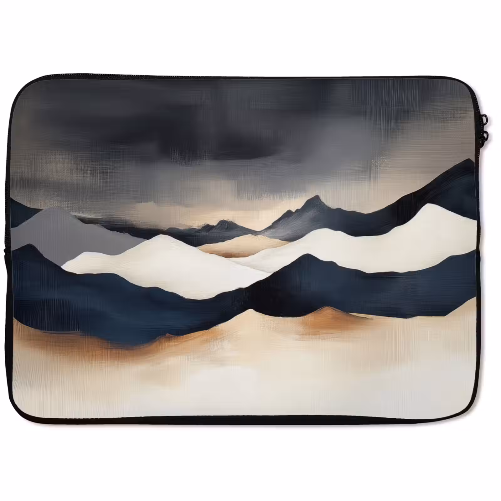 Laptophoes - Bergen - Donkerblauw - Landschap — 1