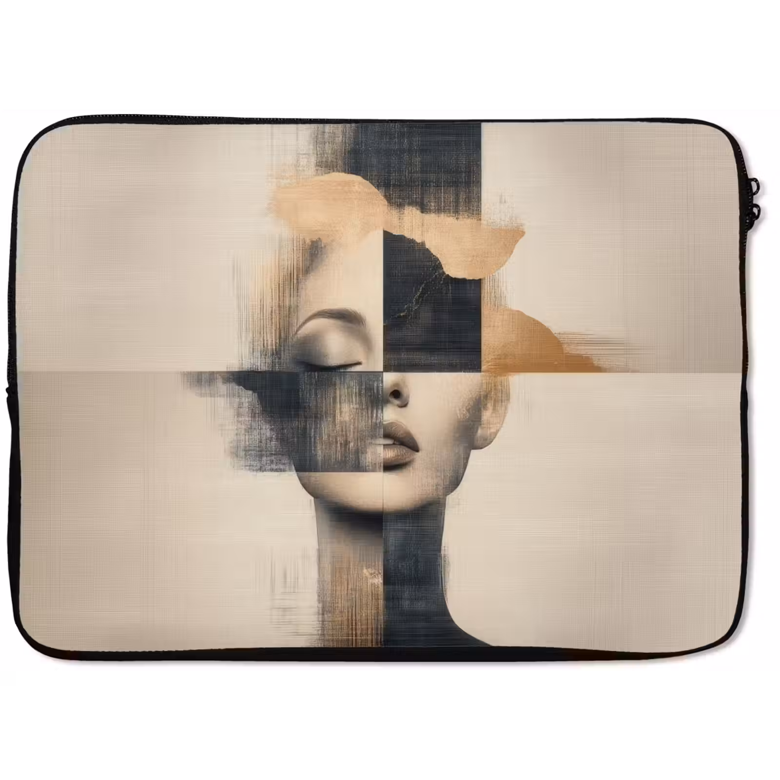 Laptophoes - Goud - Vrouw - Rechthoeken — 1
