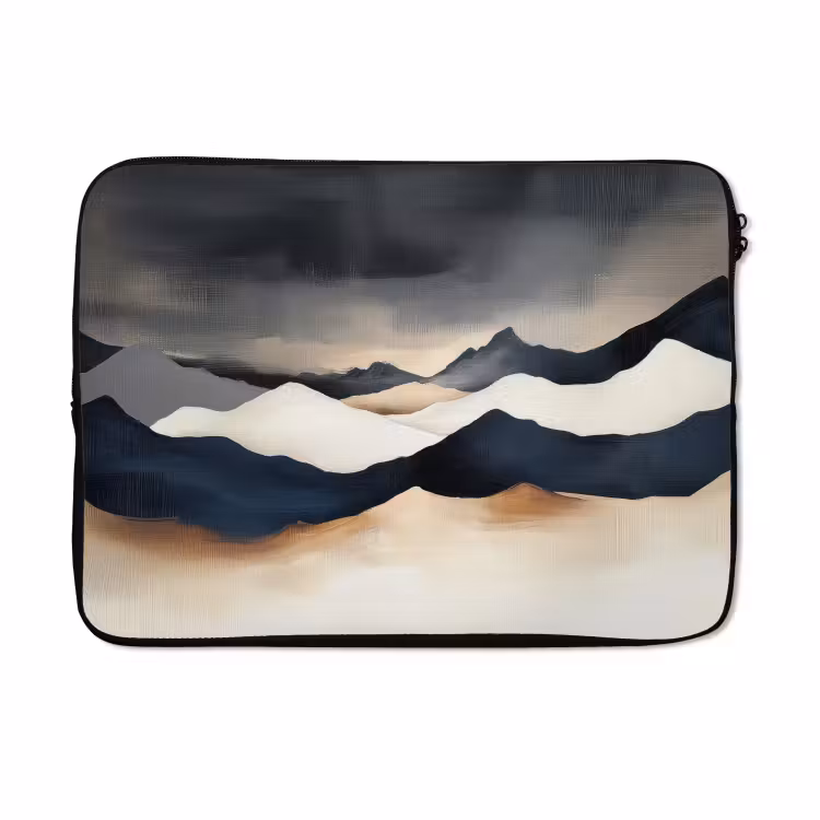 Laptophoes - Bergen - Donkerblauw - Landschap — 5