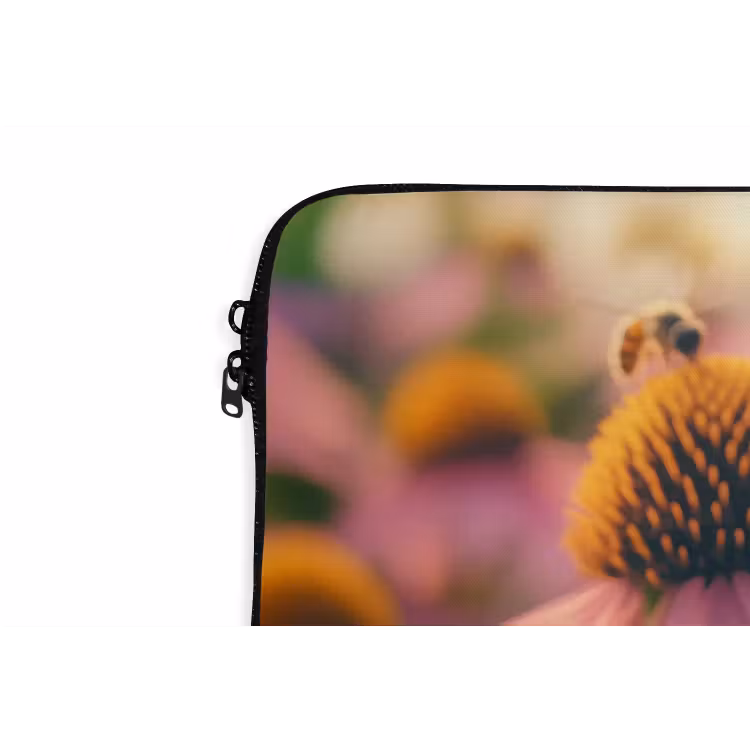 Laptophoes - Bloemen - Paars - Bijen — 6