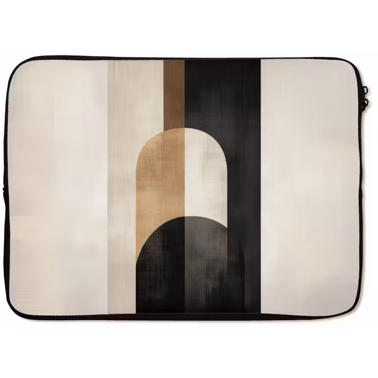 Laptophoes - Geometrische - Vormen - Wit — 1
