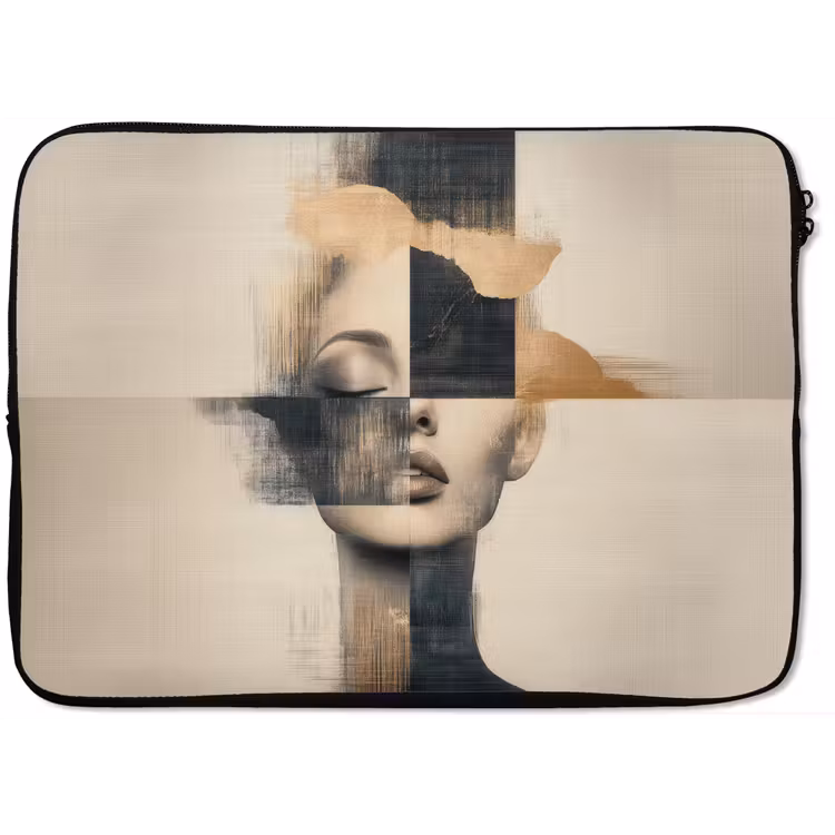 Laptophoes - Goud - Vrouw - Rechthoeken — 1