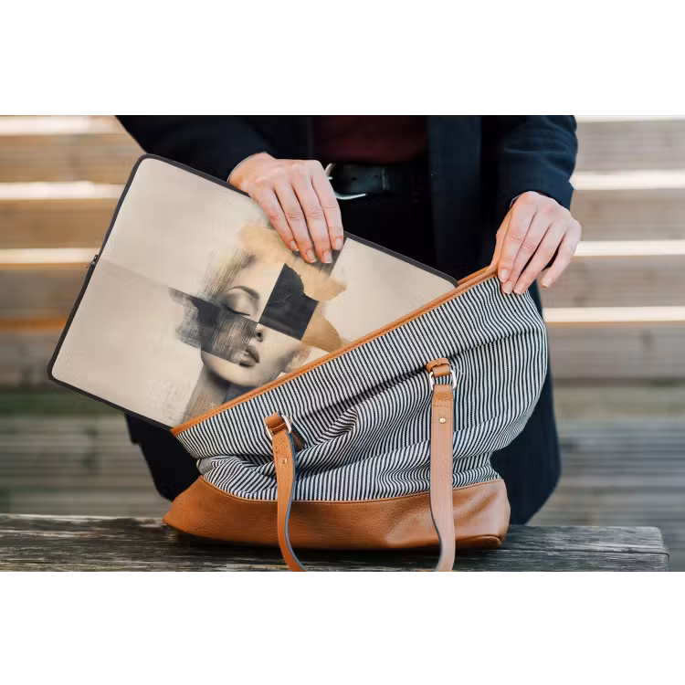 Laptophoes - Goud - Vrouw - Rechthoeken — 4