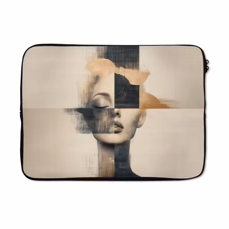 Laptophoes - Goud - Vrouw - Rechthoeken — 5