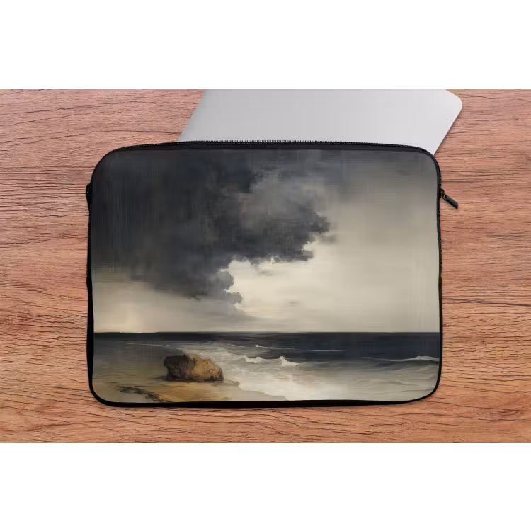 Laptophoes - Kust - Golven - Rots - Storm — 2