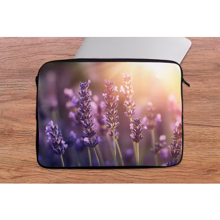 Laptophoes - Lavendelbloemen - Paars - Zonlicht — 2