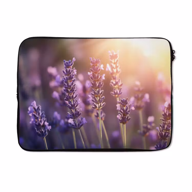 Laptophoes - Lavendelbloemen - Paars - Zonlicht — 5