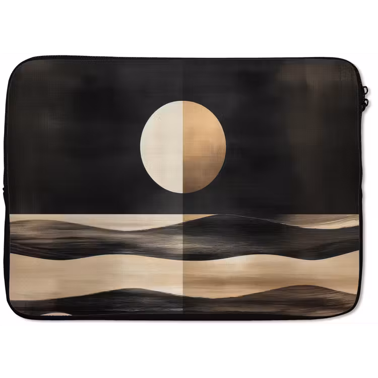 Laptophoes - Maan - Cirkel - Goud — 1