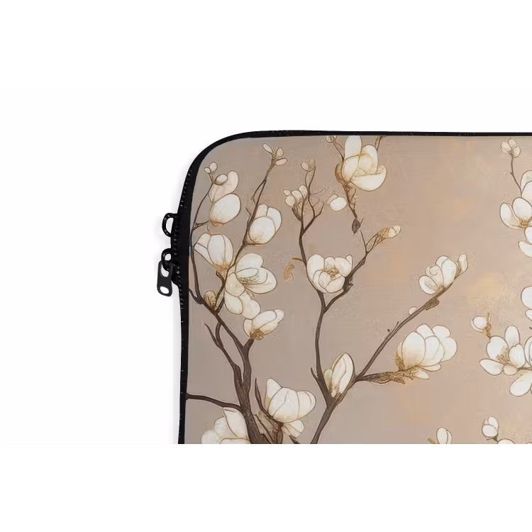 Laptophoes - Pauw - Tak - Bloemen — 6