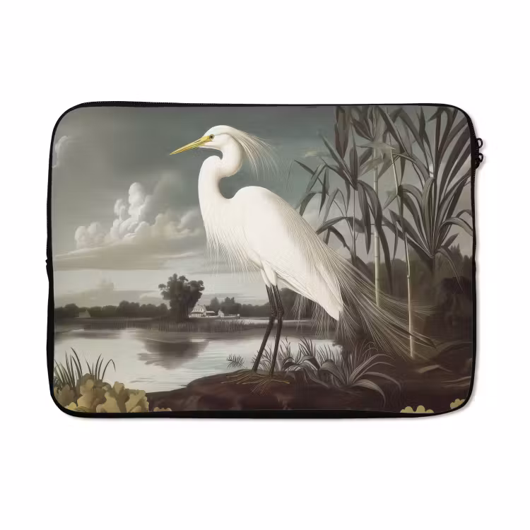 Laptophoes - Reiger - Planten - Wolken - Wit — 5