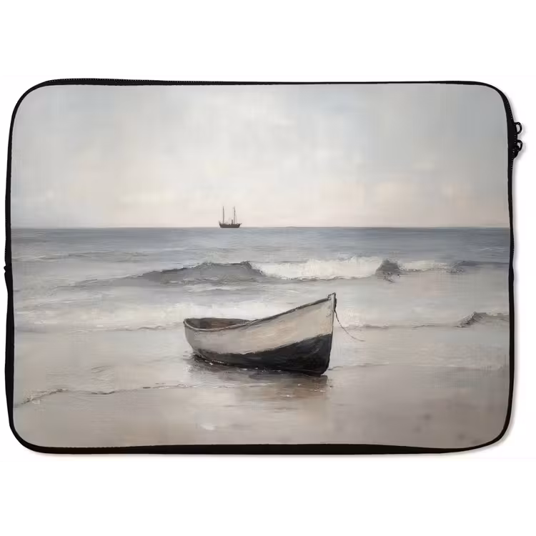 Laptophoes - Roeiboot - Zee - Horizon — 1