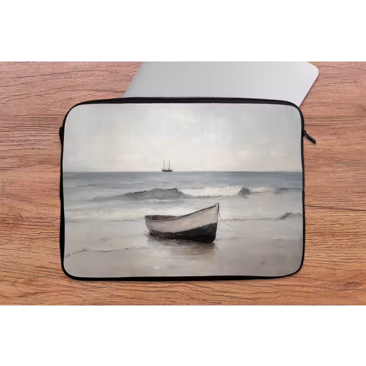 Laptophoes - Roeiboot - Zee - Horizon — 2
