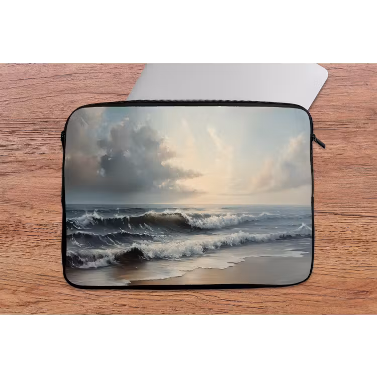 Laptophoes - Strand - Zee - Zonsondergang — 2