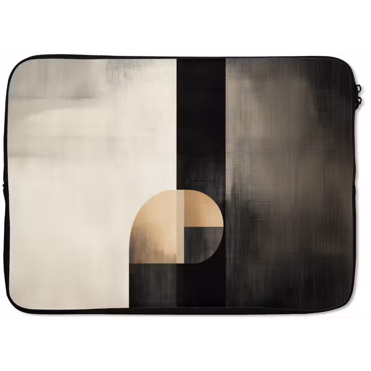 Laptophoes - Vormen - Modern - Zwart — 1