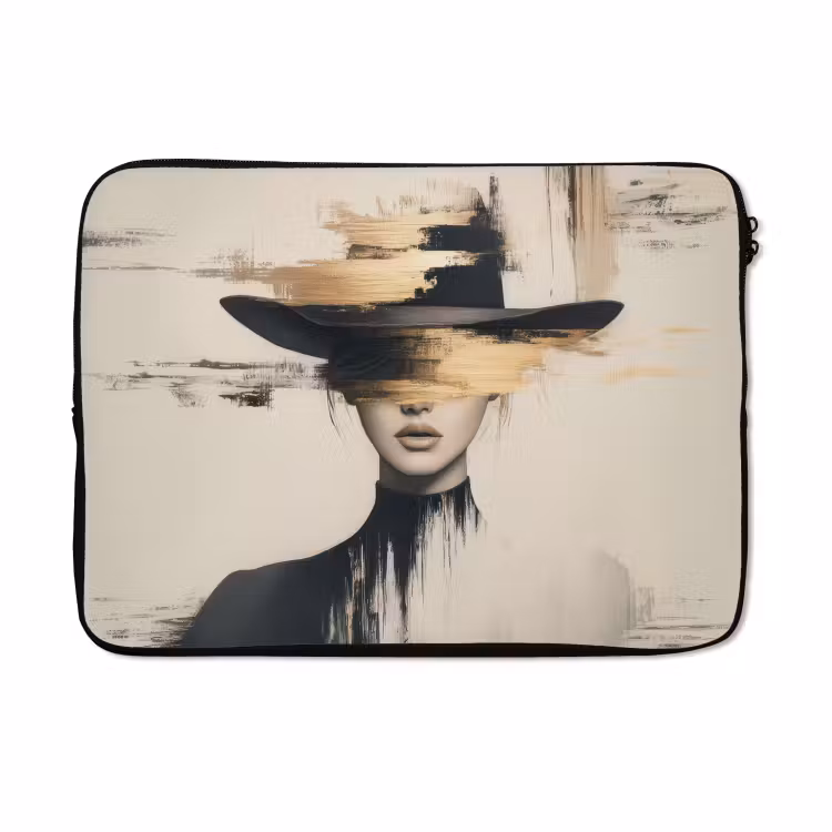 Laptophoes - Vrouw - Hoed - Verf — 5