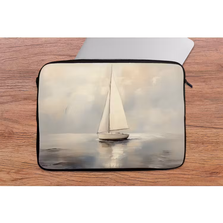 Laptophoes - Zeilschip - Zee - Bewolkt — 2