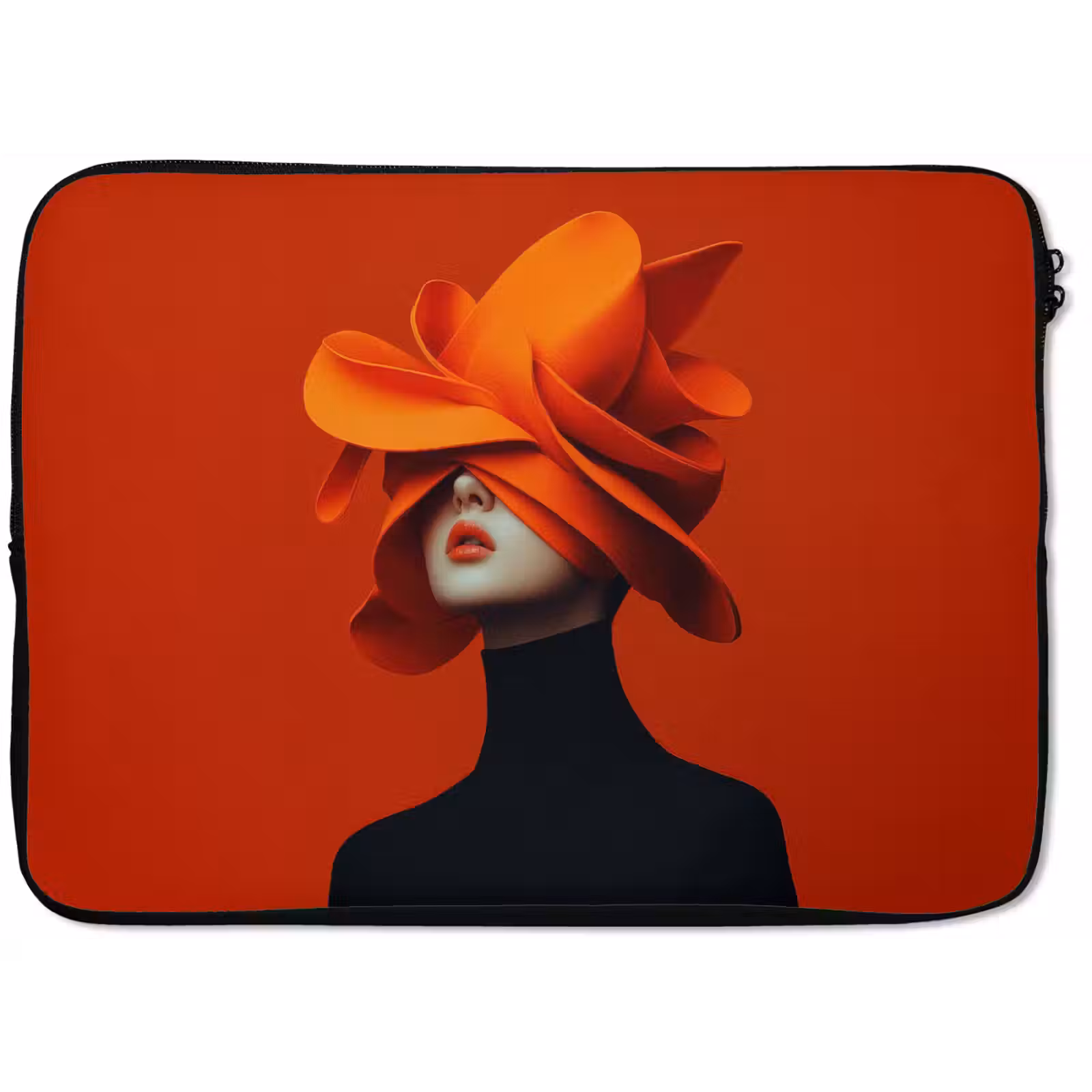 Laptophoes - Oranje - Hoed - Vrouw — 1
