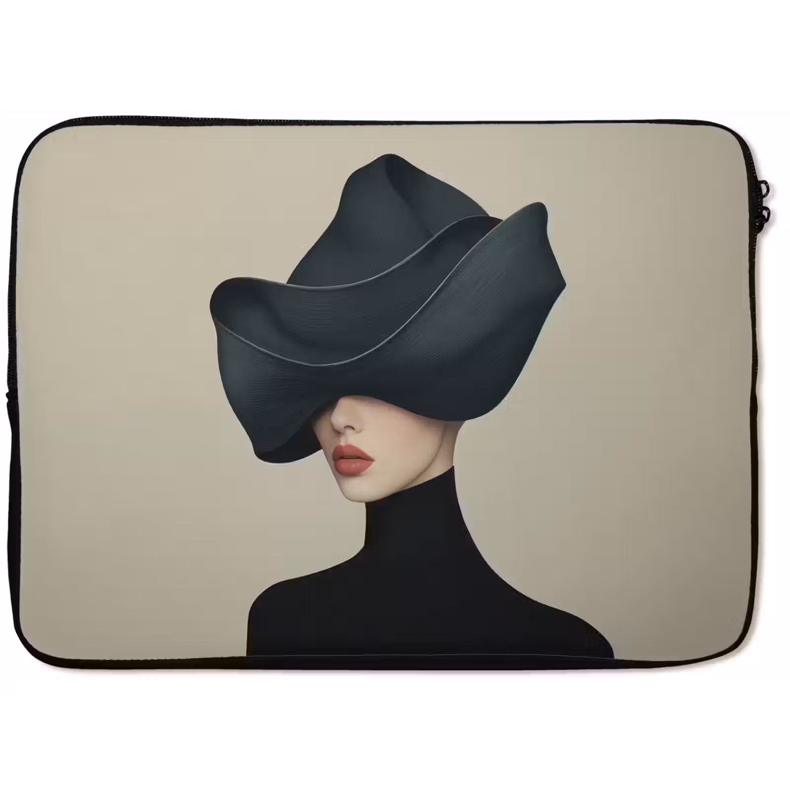 Laptophoes - Vrouw - Groen - Hoed — 1