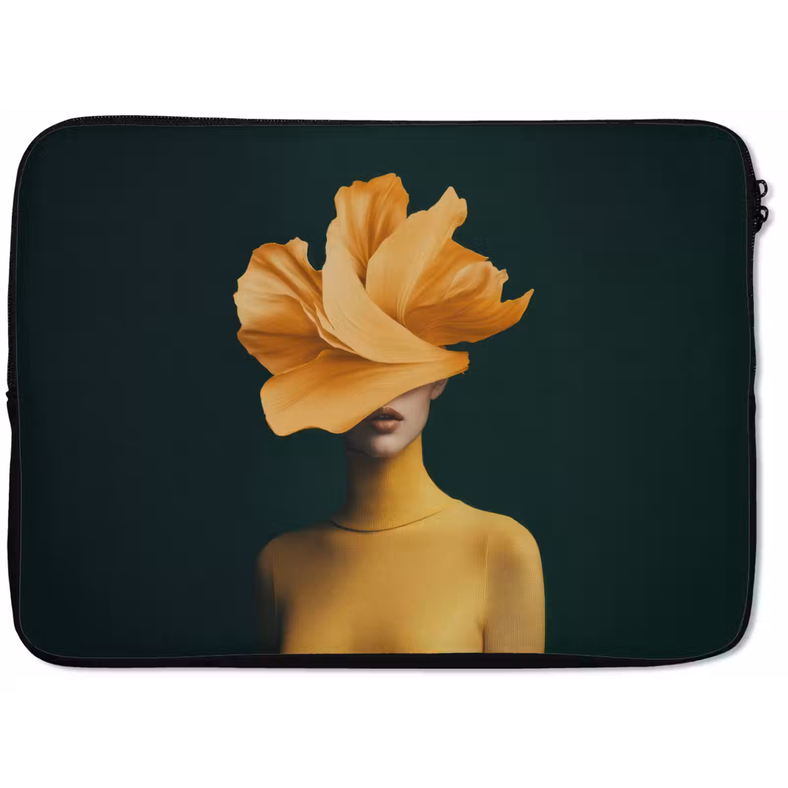 Laptophoes - Vrouw - Hoed - Geel — 1